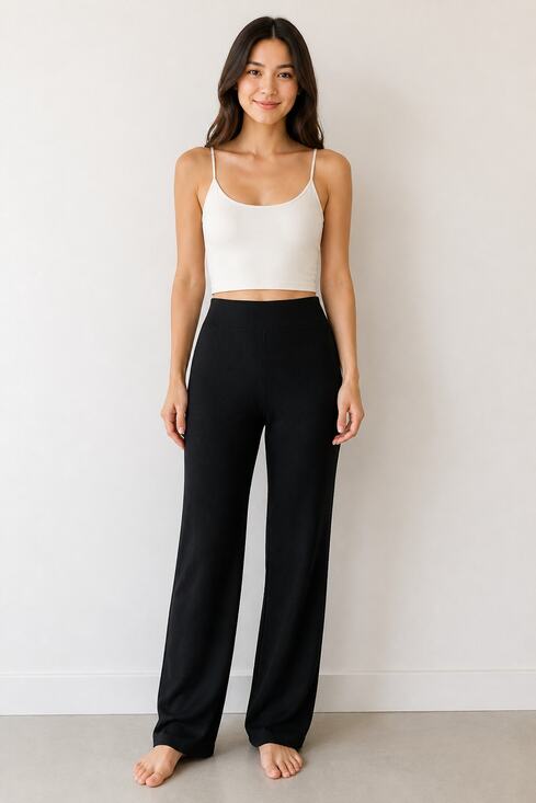 Eileen Fisher Pants - Eileen Fisher Black Straight Leg Pants M